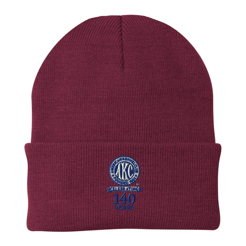 AKC 140th Anniversary  Embroidered Beanies