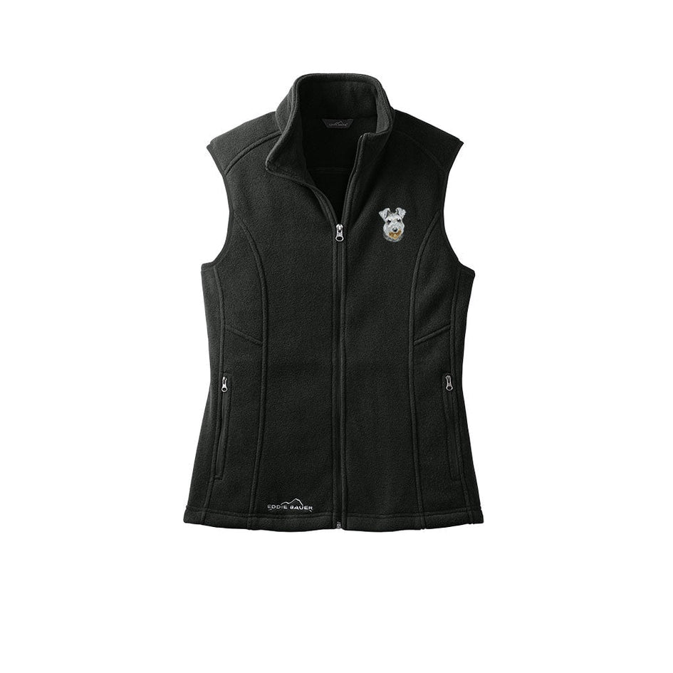 Miniature Schnauzer Embroidered Ladies Fleece Vest