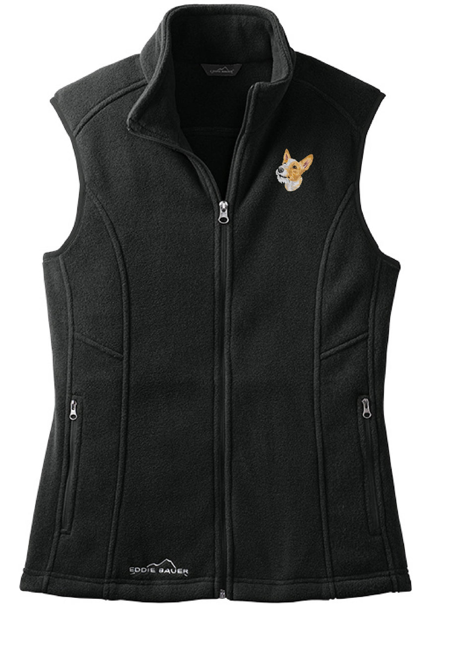 Portuguese Podengo Embroidered Ladies Fleece Vest