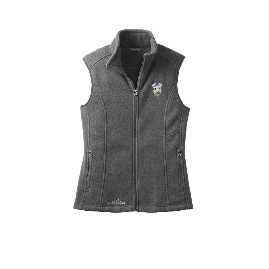 Miniature Schnauzer Embroidered Ladies Fleece Vest