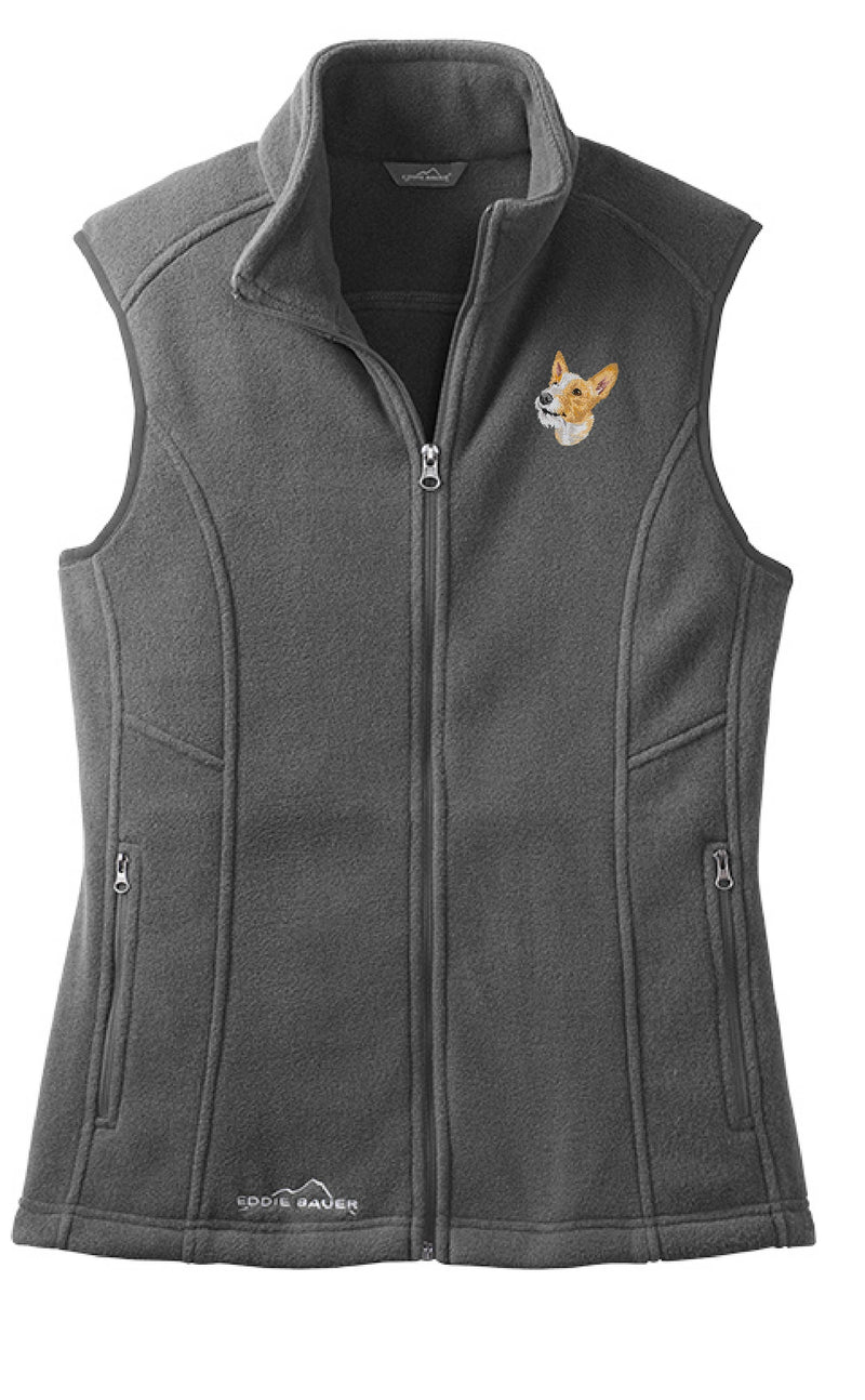 Portuguese Podengo Embroidered Ladies Fleece Vest