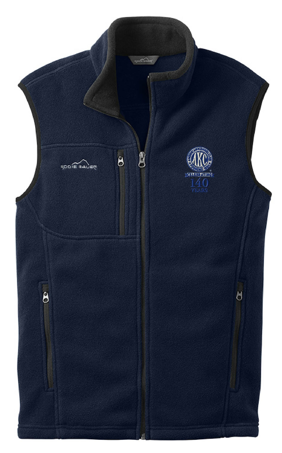 AKC 140th Anniversary  Embroidered Mens Fleece Vest