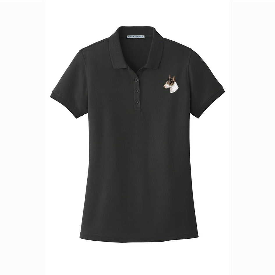 Bull Terrier Embroidered Women's Short Sleeve Polos