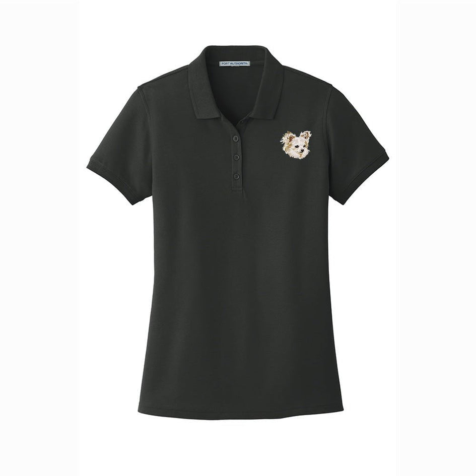 Chihuahua Embroidered Women's Short Sleeve Polos