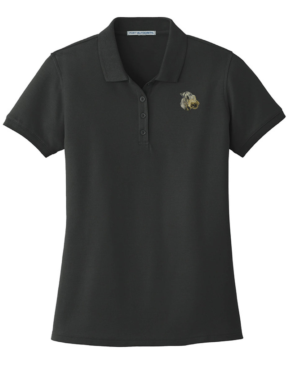 Cesky Terrier Embroidered Women's Short Sleeve Polo