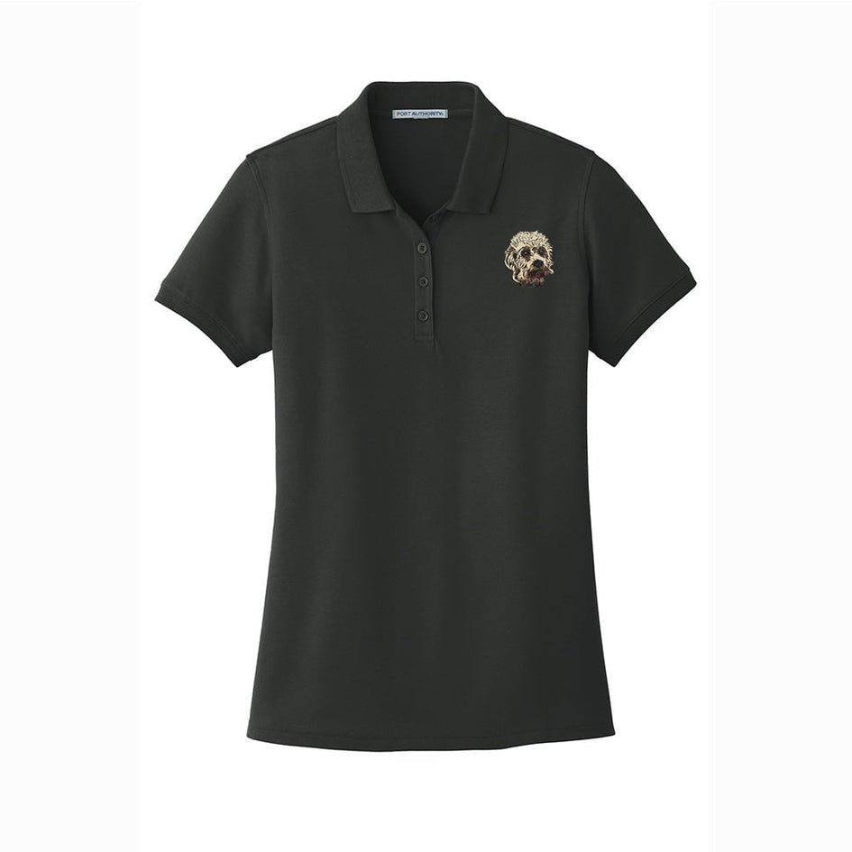 Dandie Dinmont Terrier Embroidered Women's Short Sleeve Polos