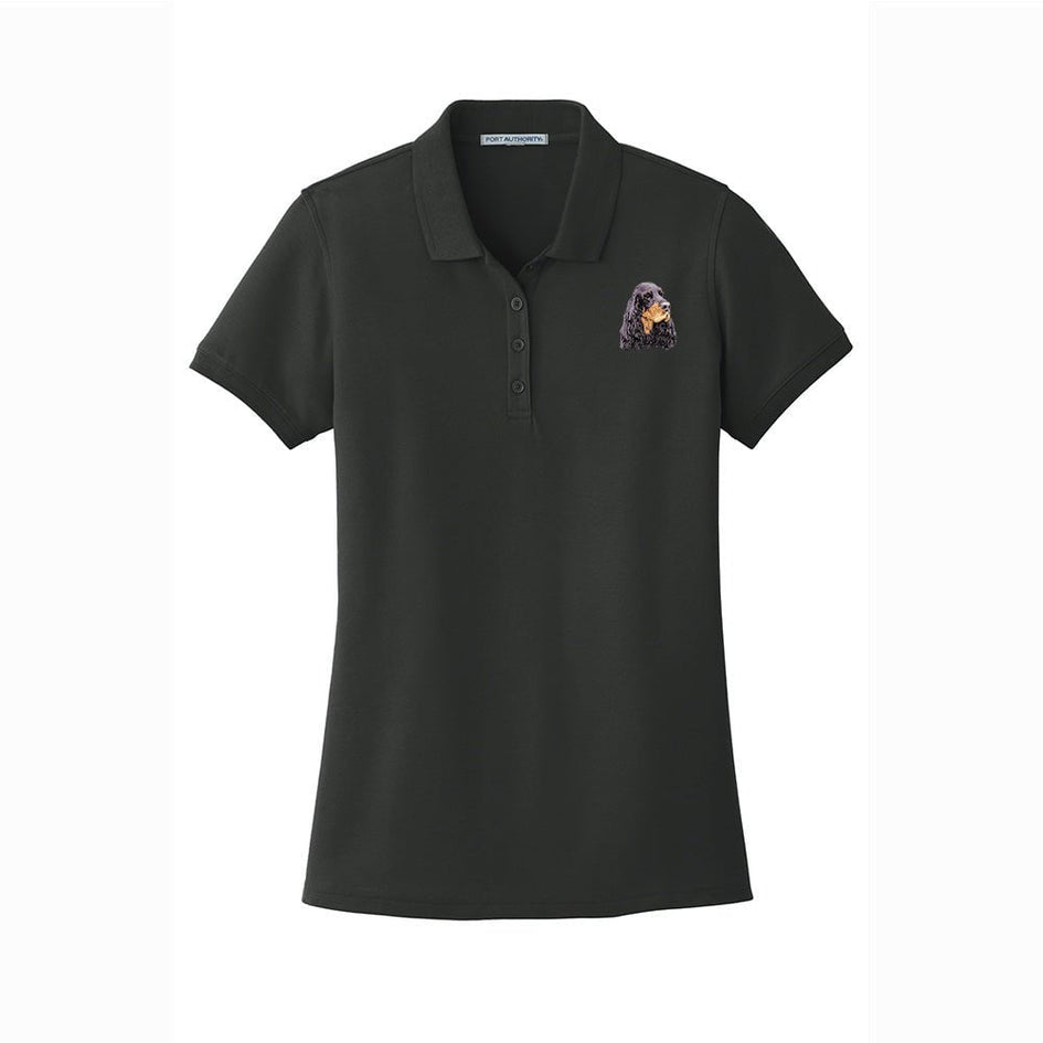 Gordon Setter Embroidered Women's Short Sleeve Polos