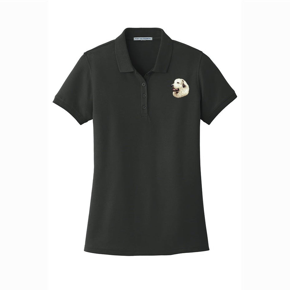 Great Pyrenees Embroidered Women's Short Sleeve Polos