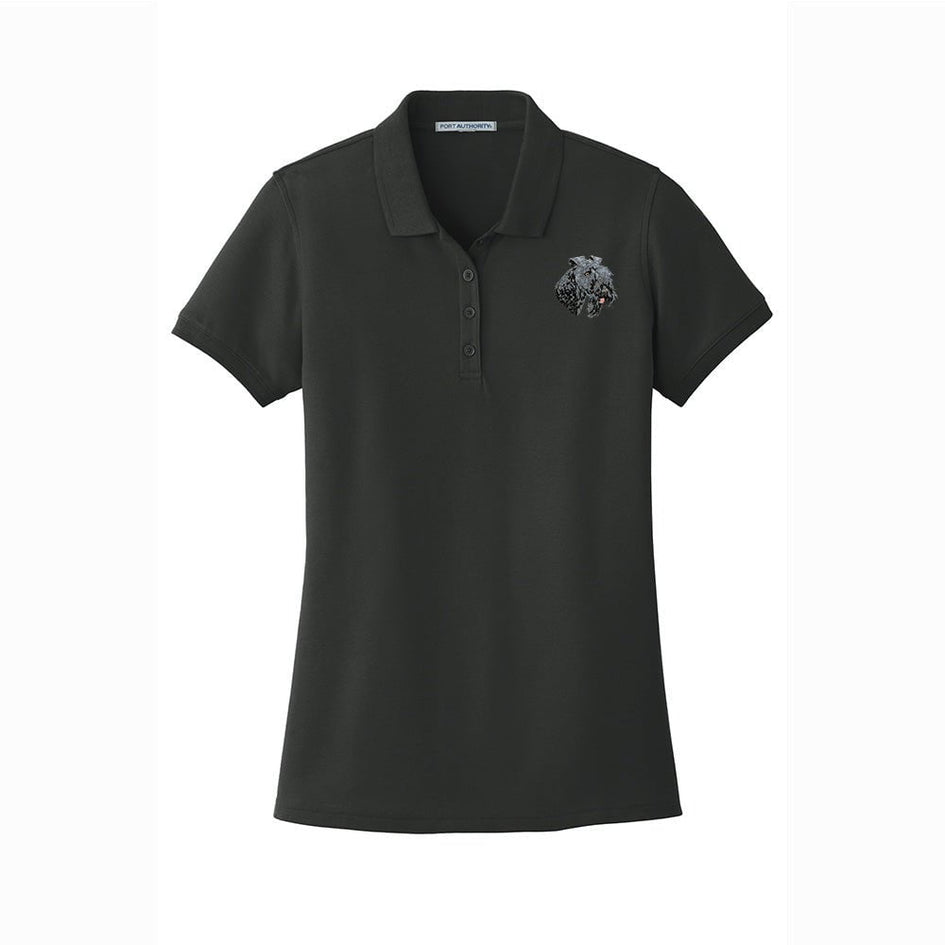 Kerry Blue Terrier Embroidered Women's Short Sleeve Polos