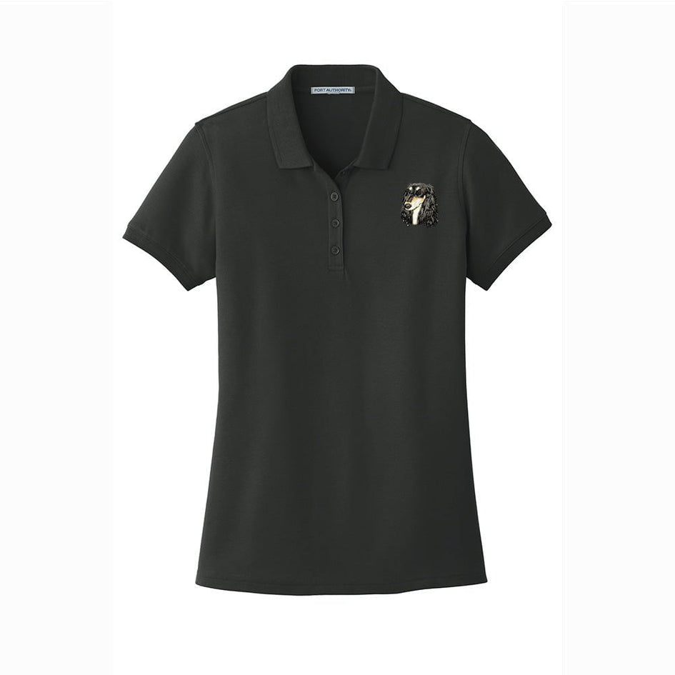 Saluki Embroidered Women's Short Sleeve Polos