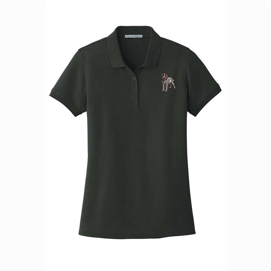 Wirehaired Pointing Griffon Embroidered Women's Short Sleeve Polos