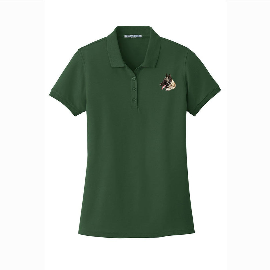 Belgian Malinois Embroidered Women's Short Sleeve Polos