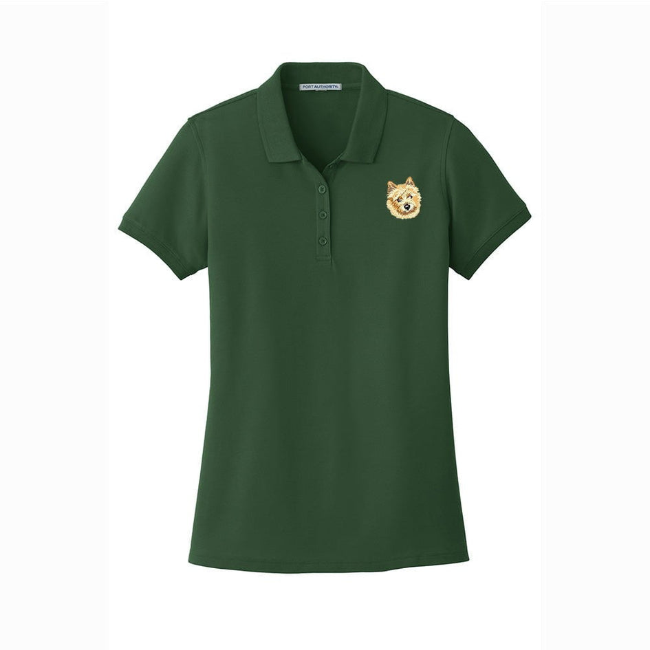 Norwich Terrier Embroidered Women's Short Sleeve Polos