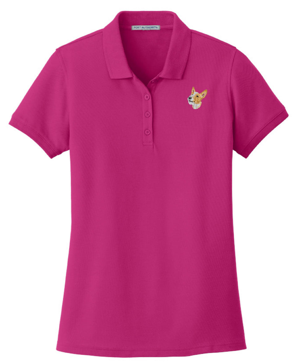 Portuguese Podengo Embroidered Women's Short Sleeve Polo