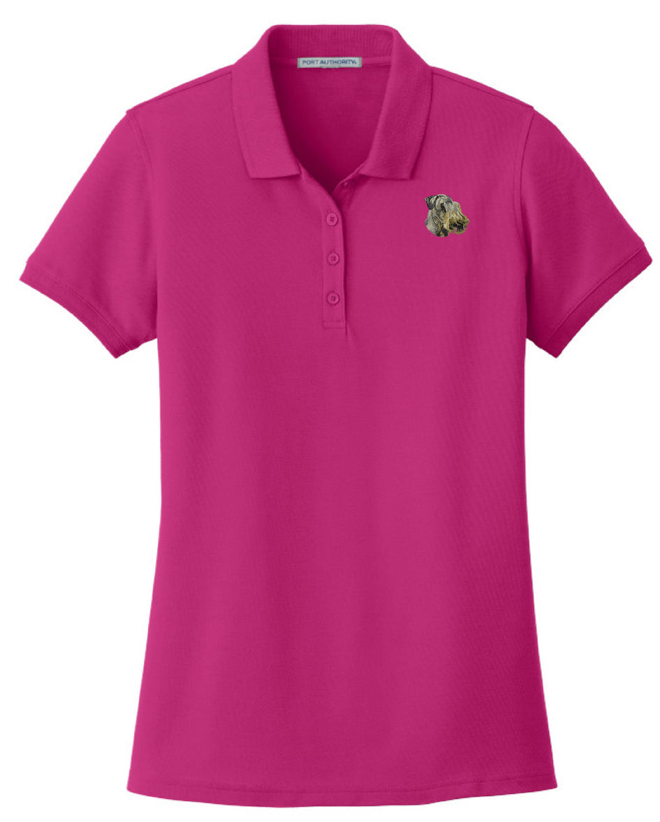 Cesky Terrier Embroidered Women's Short Sleeve Polo