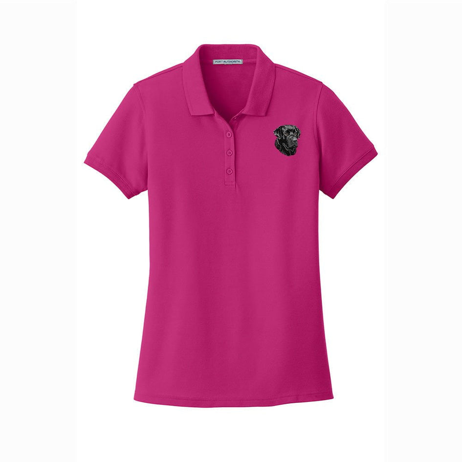 Labrador Retriever Embroidered Women's Short Sleeve Polos