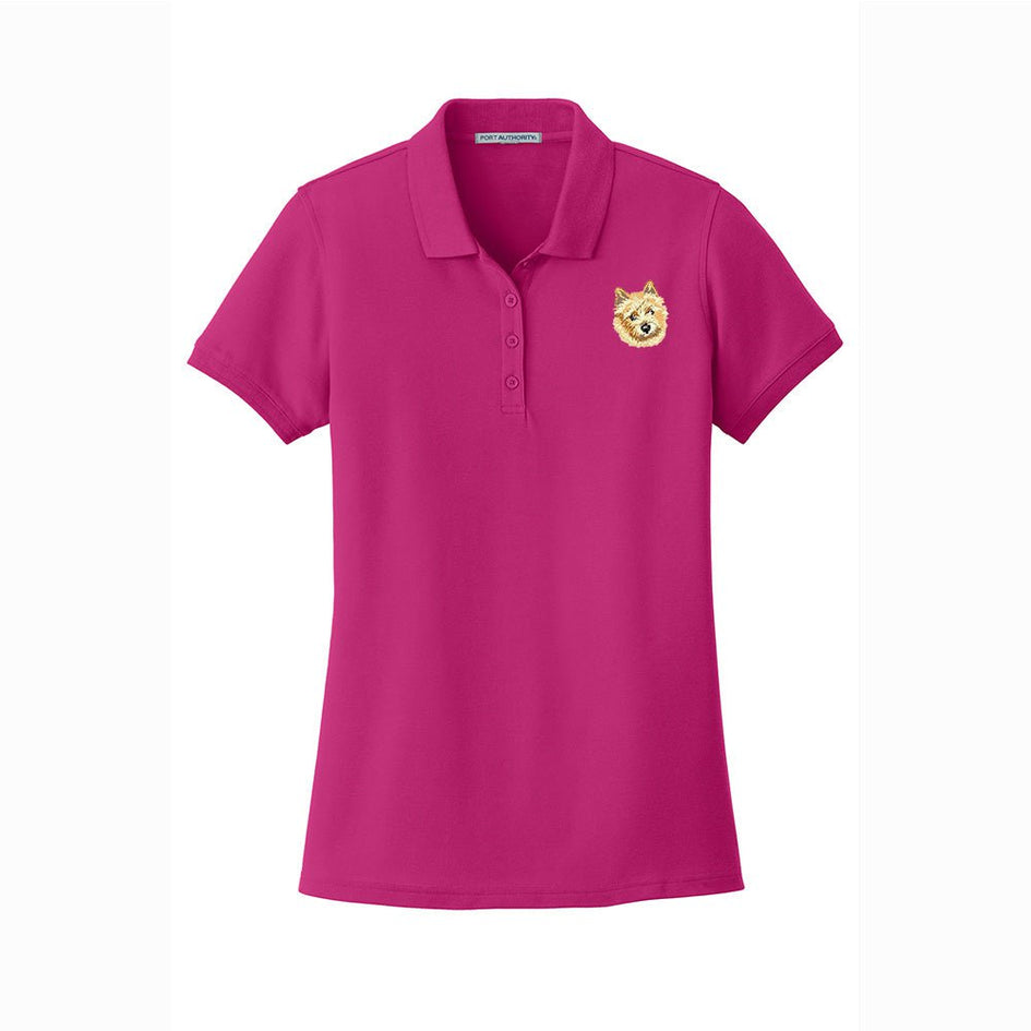 Norwich Terrier Embroidered Women's Short Sleeve Polos