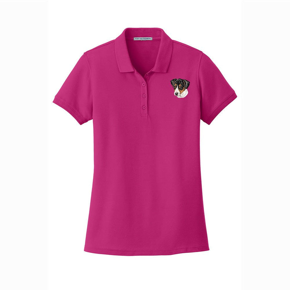 Parson Russell Terrier Embroidered Women's Short Sleeve Polos