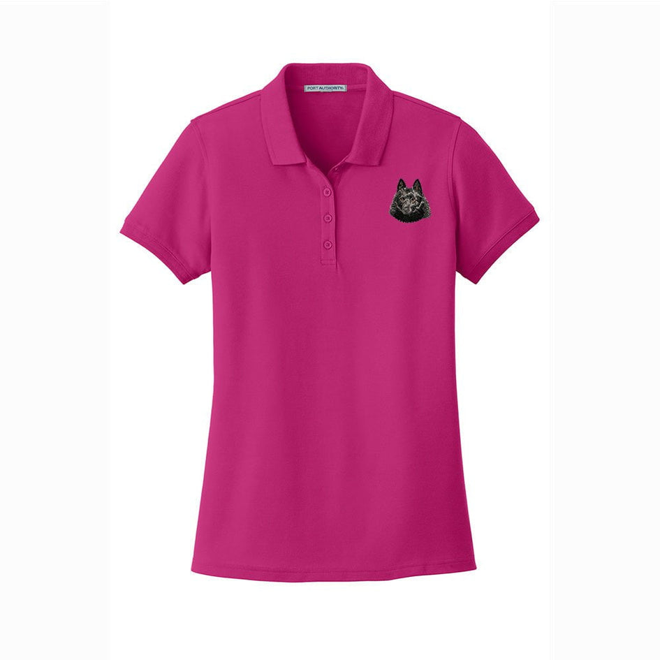 Schipperke Embroidered Women's Short Sleeve Polos