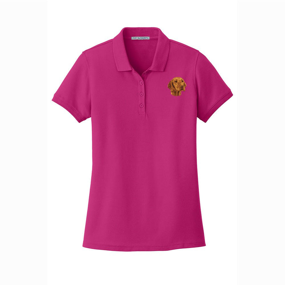 Vizsla Embroidered Women's Short Sleeve Polos