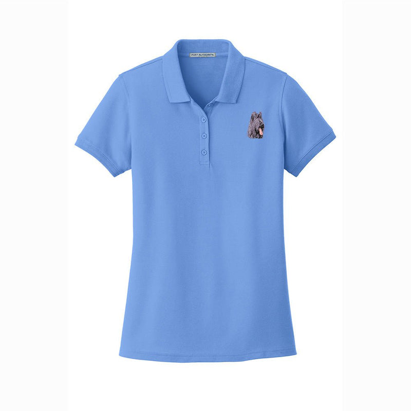 Briard Embroidered Women's Short Sleeve Polos