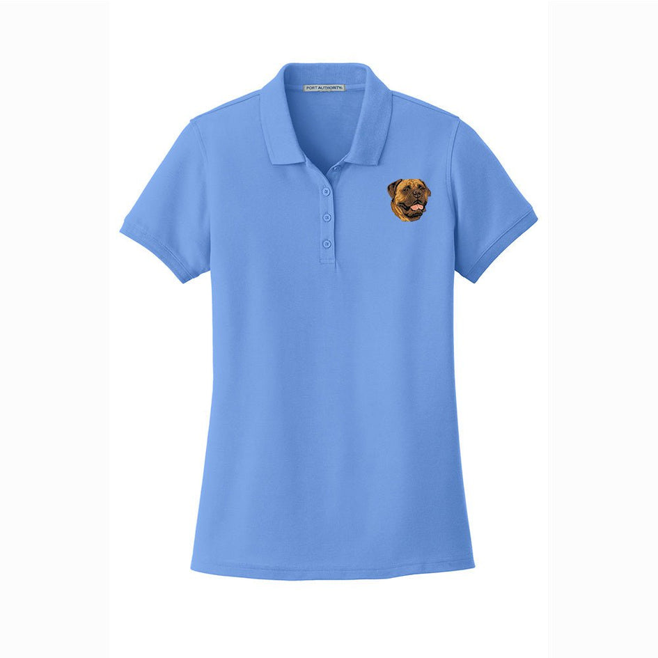 Bullmastiff Embroidered Women's Short Sleeve Polos