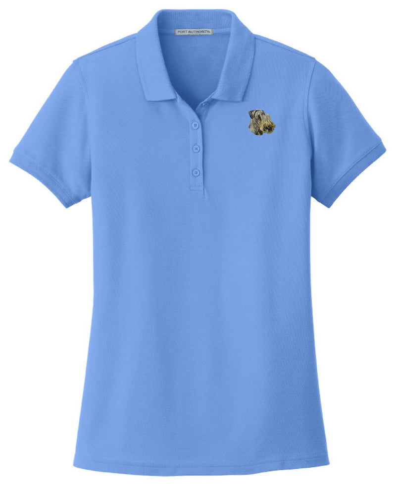 Cesky Terrier Embroidered Women's Short Sleeve Polo