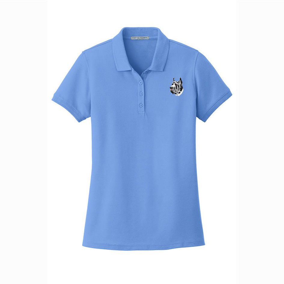 Great Dane Embroidered Women's Short Sleeve Polos