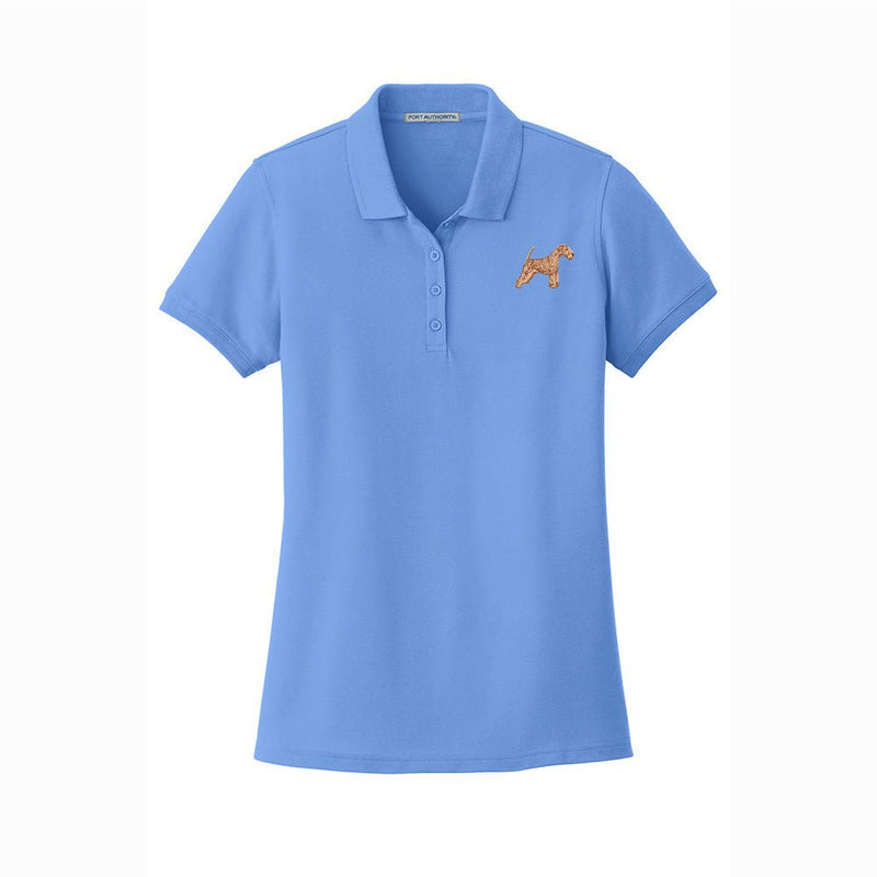 Lakeland Terrier Embroidered Women's Short Sleeve Polos