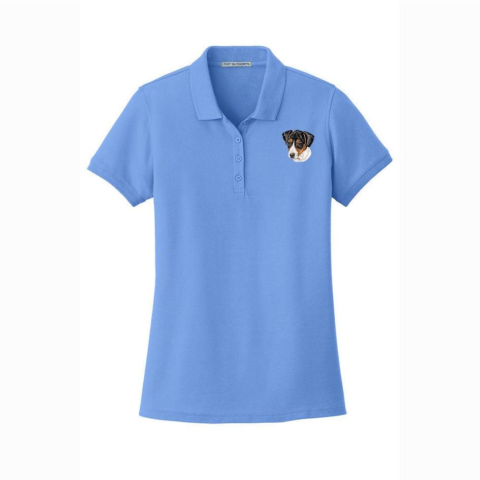 Parson Russell Terrier Embroidered Women's Short Sleeve Polos