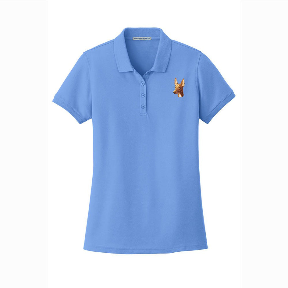 Pharaoh Hound Embroidered Women's Short Sleeve Polos