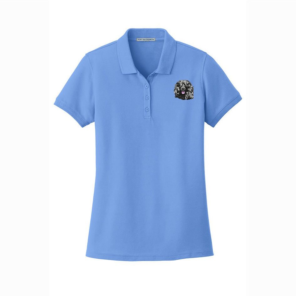 Portuguese Water Dog Embroidered Women's Short Sleeve Polos