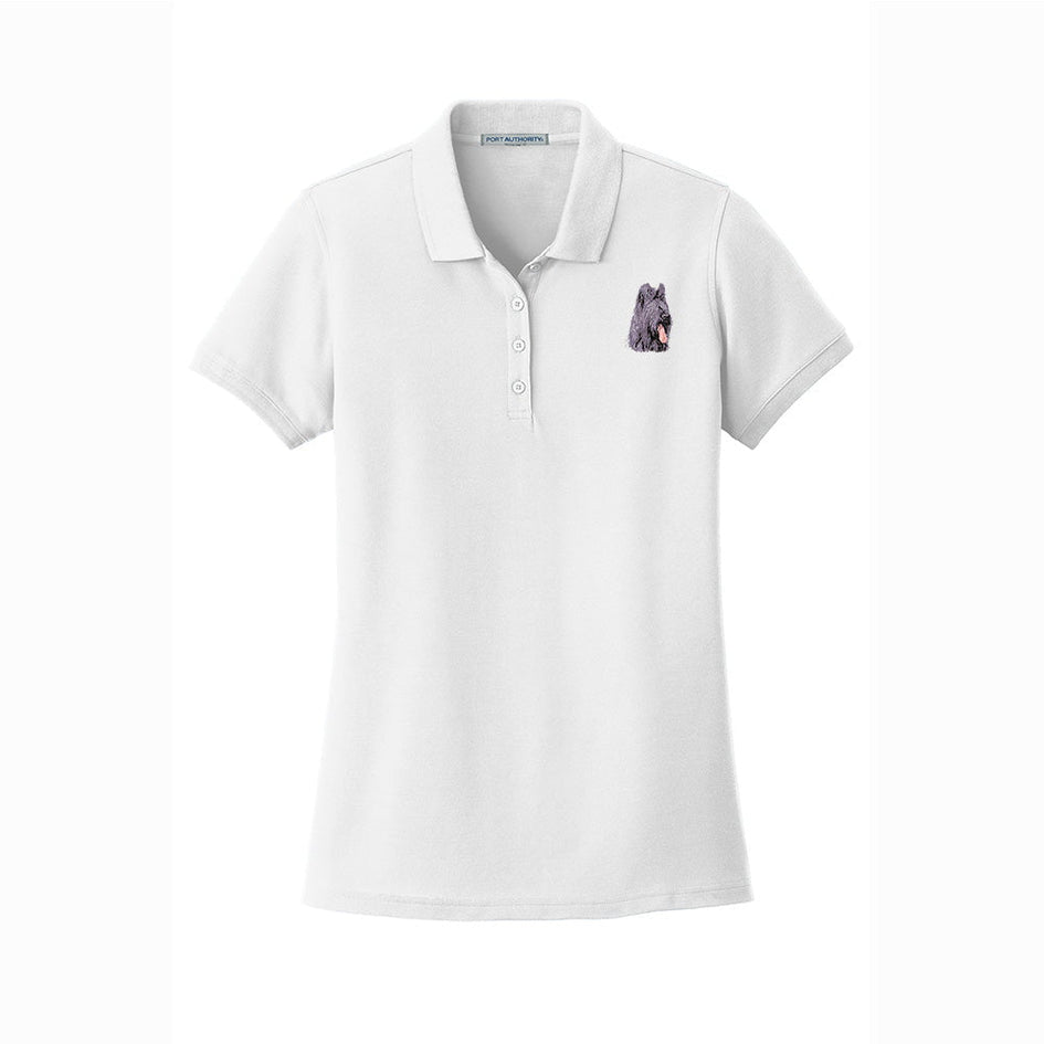 Briard Embroidered Women's Short Sleeve Polos