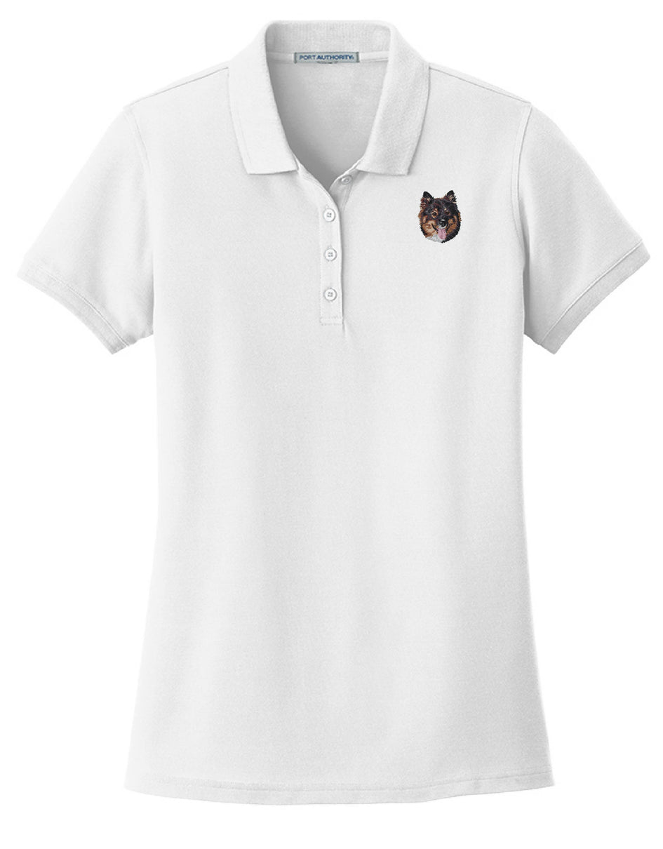 Finnish Lapphund Embroidered Women's Short Sleeve Polos