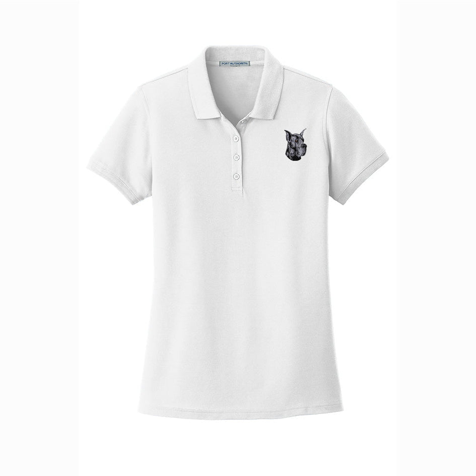 Great Dane Embroidered Women's Short Sleeve Polos