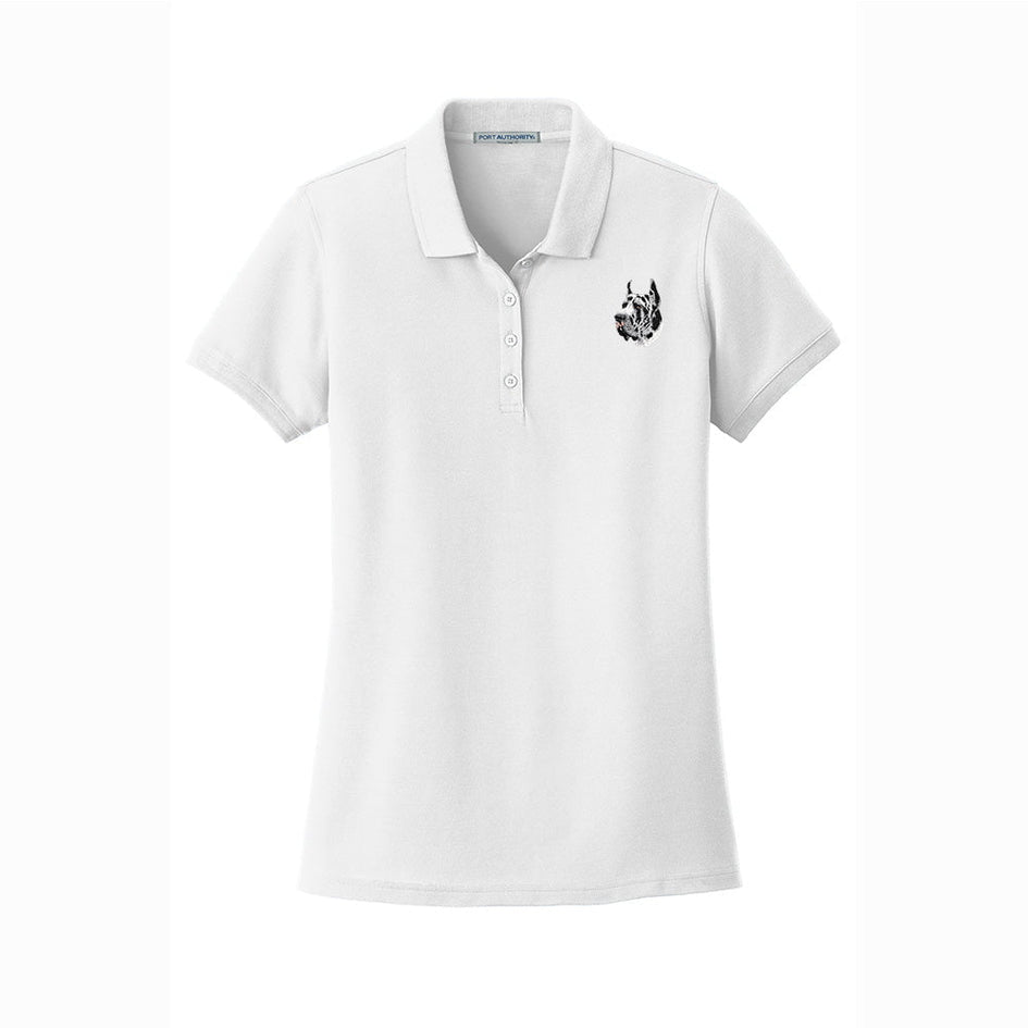 Great Dane Embroidered Women's Short Sleeve Polos