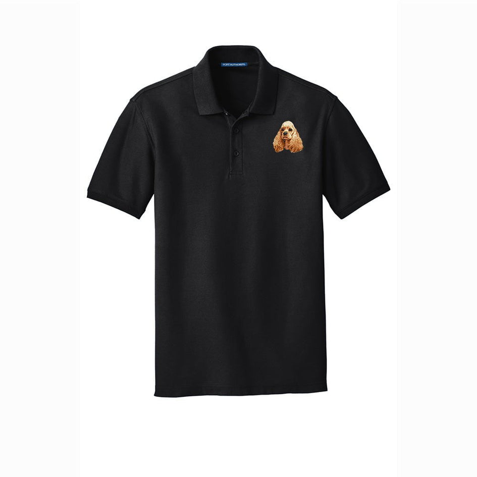 Cocker Spaniel Embroidered Men's Short Sleeve Polo