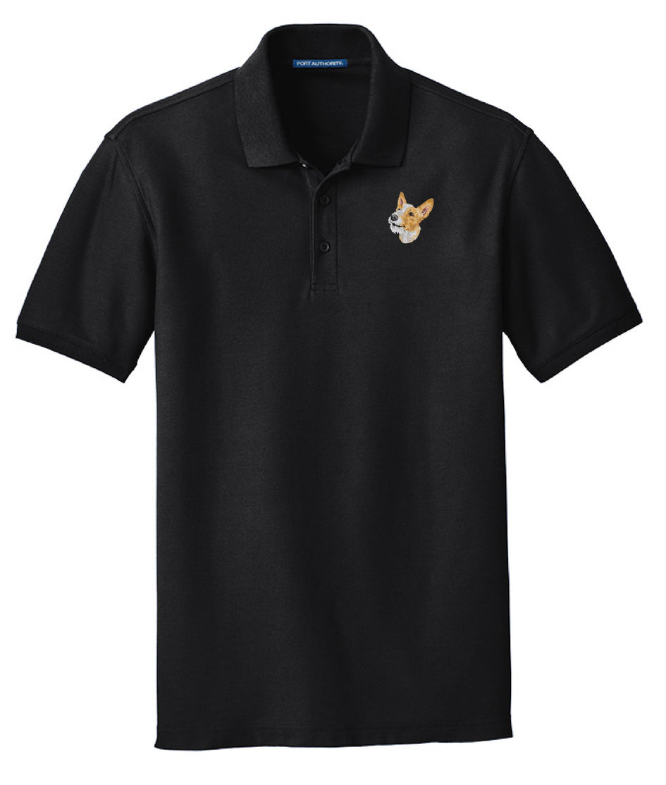 Portuguese Podengo Embroidered Men's Short Sleeve Polo