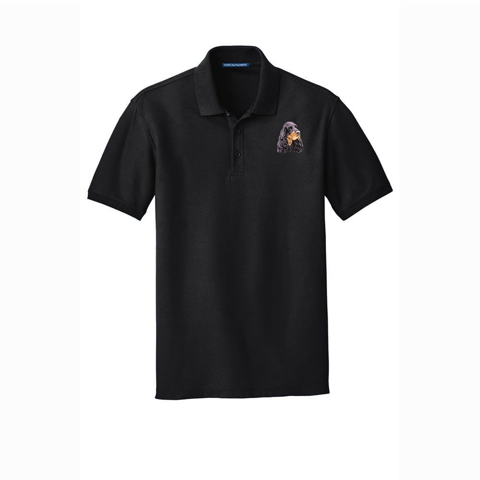 Gordon Setter Embroidered Men's Short Sleeve Polo