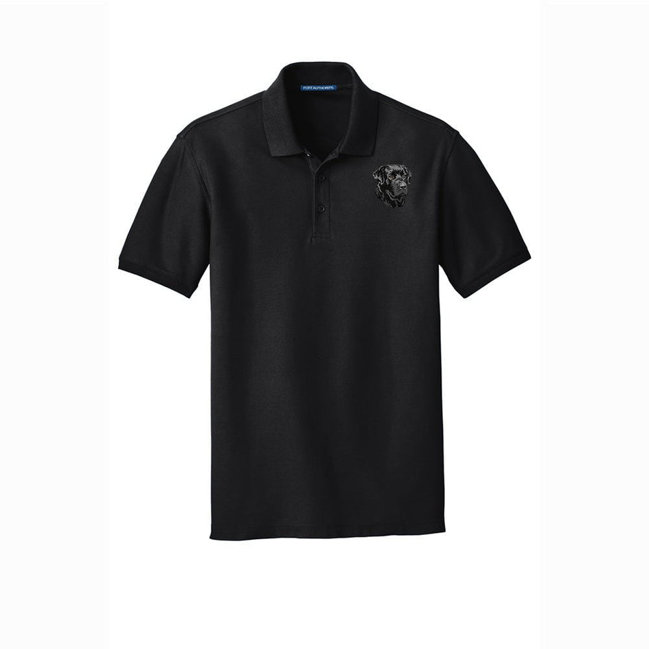 Labrador Retriever Embroidered Men's Short Sleeve Polo