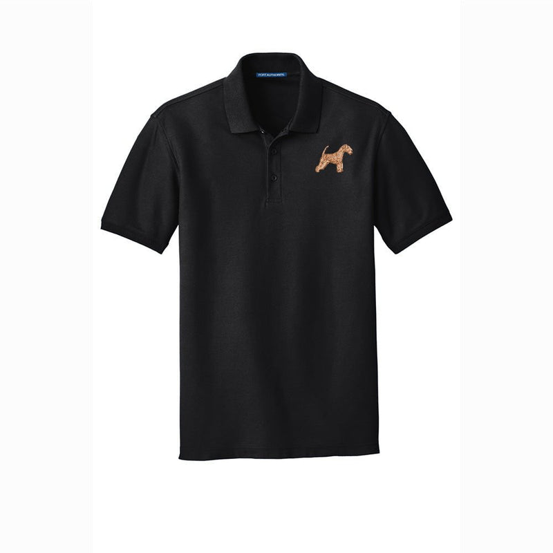 Lakeland Terrier Embroidered Men's Short Sleeve Polo