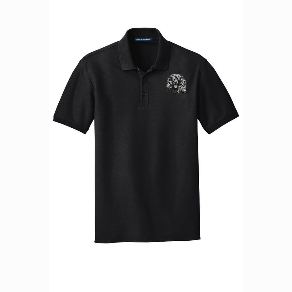 Portuguese Water Dog Embroidered Men's Short Sleeve Polo