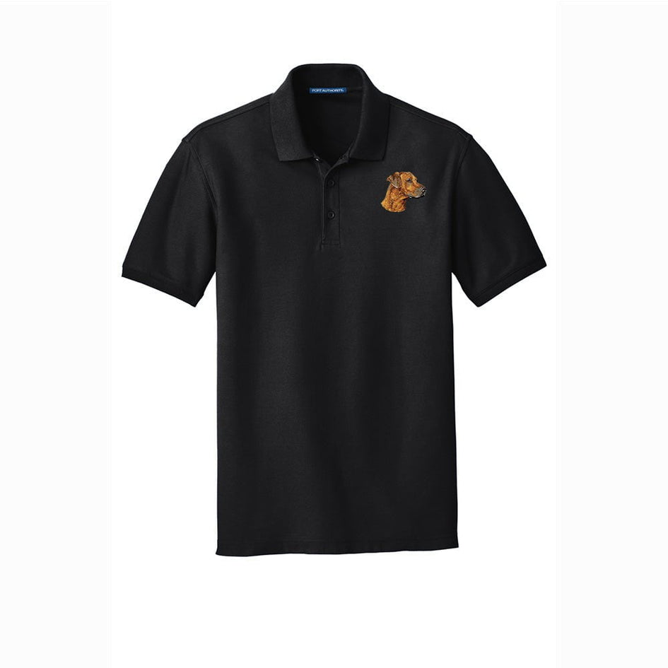 Rhodesian Ridgeback Embroidered Men's Short Sleeve Polo