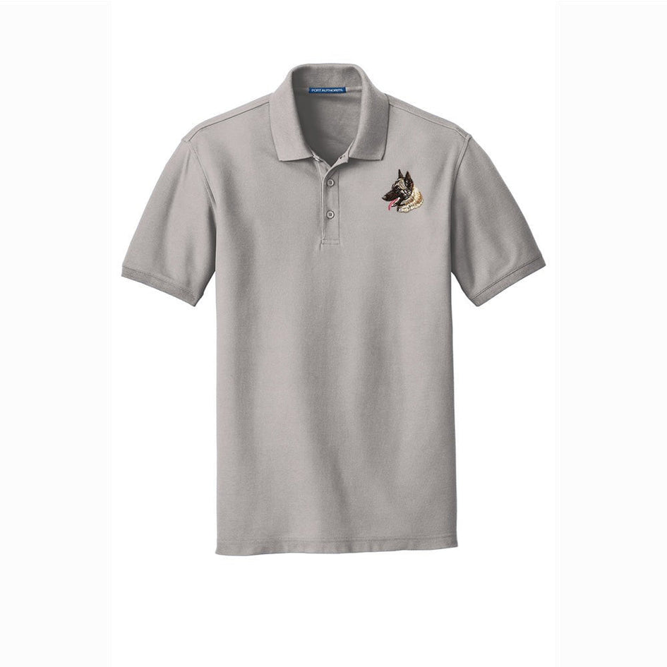 Belgian Malinois Embroidered Men's Short Sleeve Polo