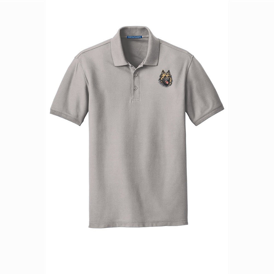 Belgian Tervuren Embroidered Men's Short Sleeve Polo