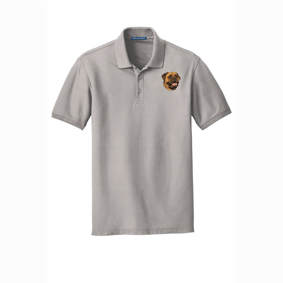 Bullmastiff Embroidered Men's Short Sleeve Polo