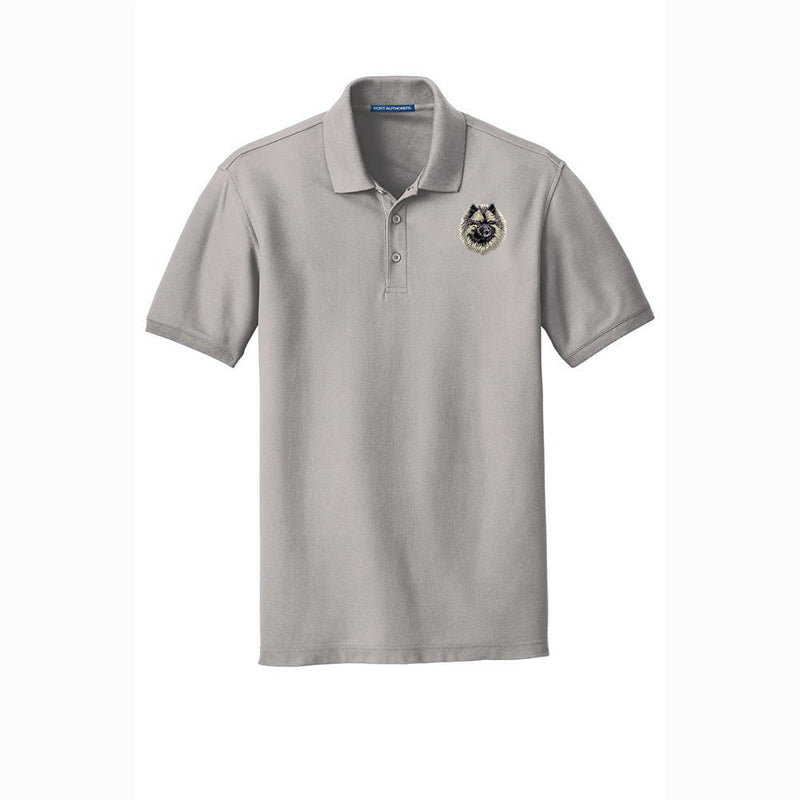 Keeshond Embroidered Men's Short Sleeve Polo