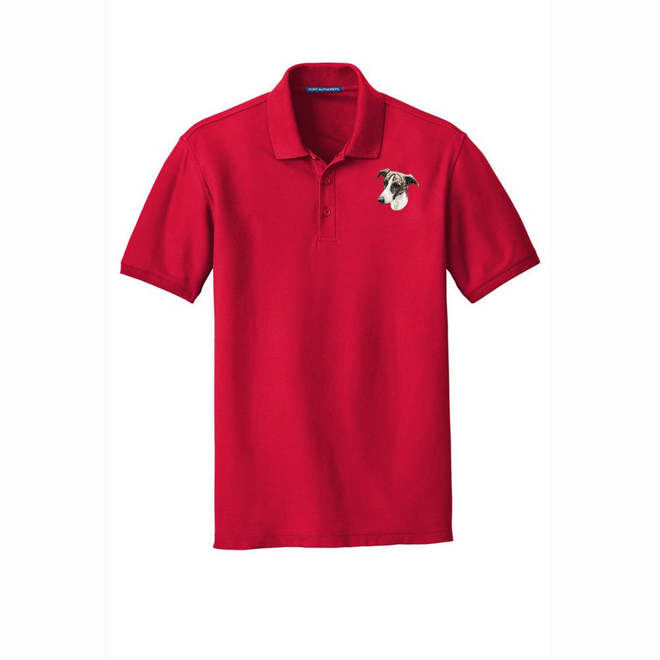 Greyhound Embroidered Men's Short Sleeve Polo