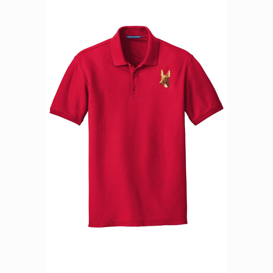 Pharaoh Hound Embroidered Men's Short Sleeve Polo