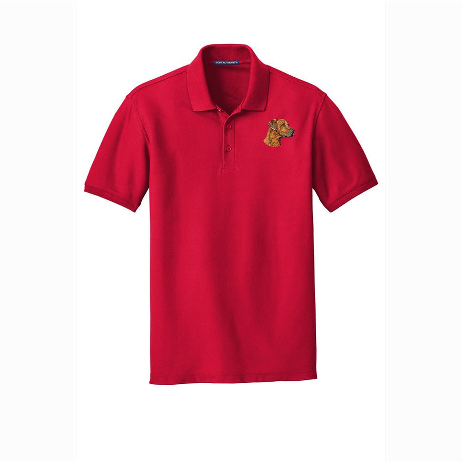 Rhodesian Ridgeback Embroidered Men's Short Sleeve Polo